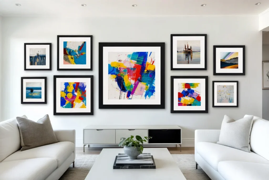 Create Gallery Walls with Abstract Art