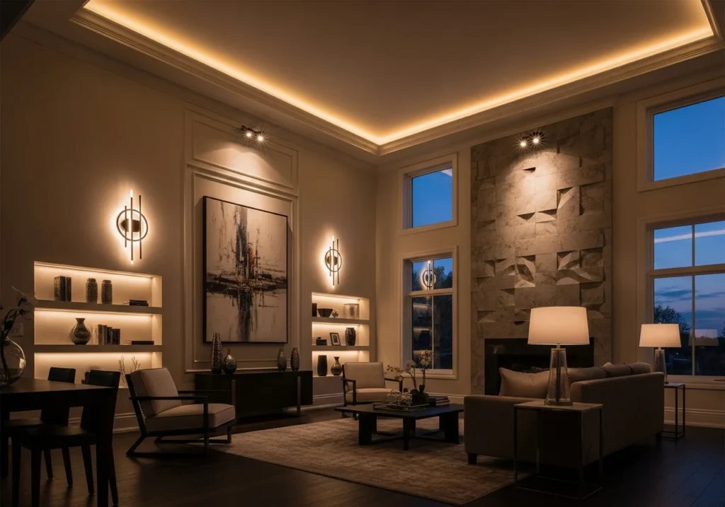 Lighting Integration for Wall Enhancement