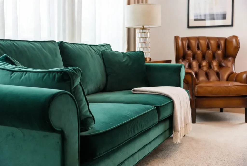 Mix Velvet and Leather Textures