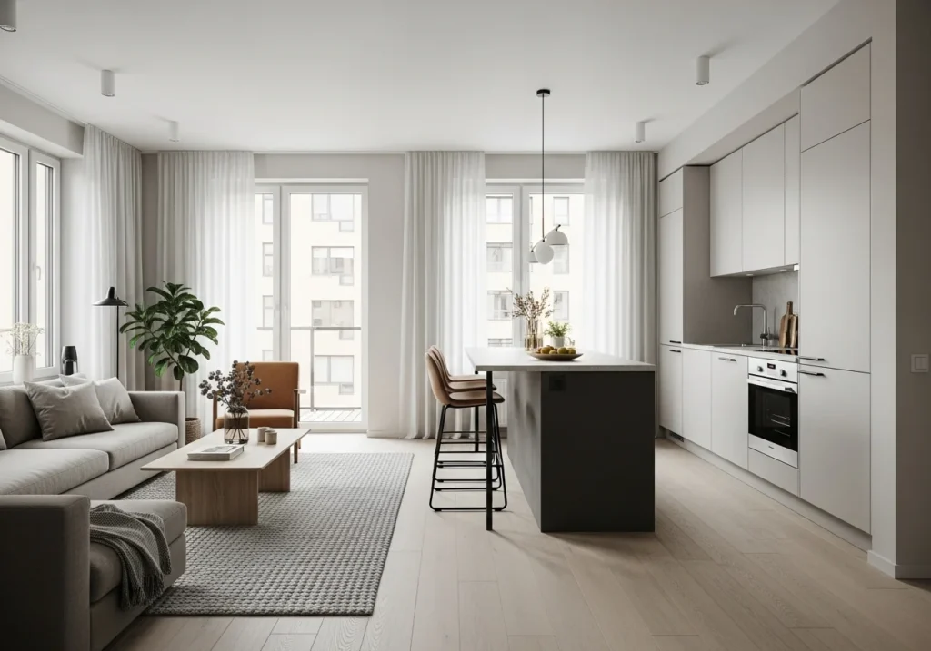 Open Concept Living Room and Kitchen Layouts