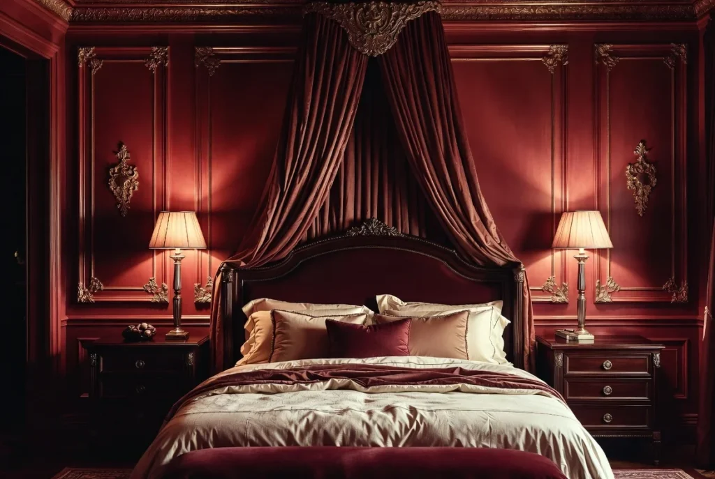 Add Burgundy Accent Walls