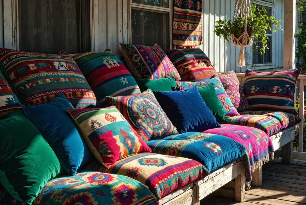 Add Colorful Outdoor Cushions