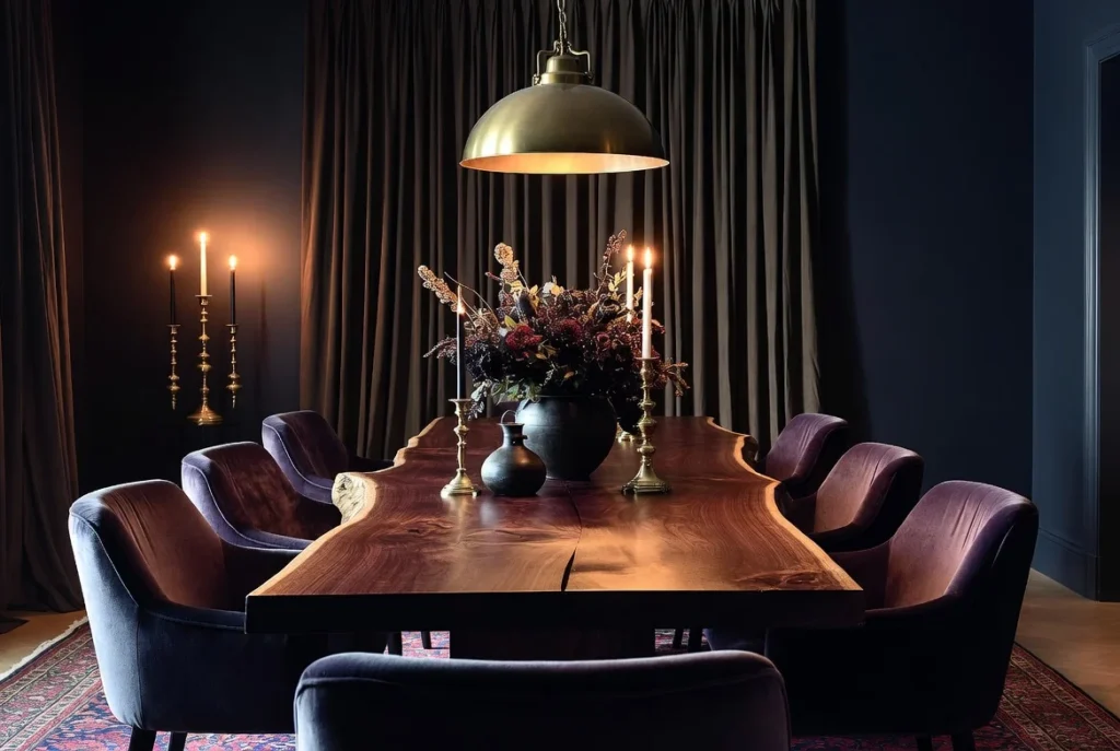 Add Dark Wood Dining Tables