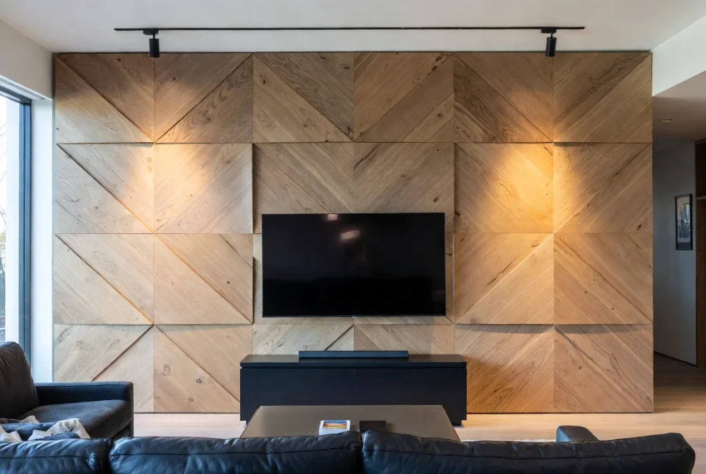 Add Geometric Wood Patterns