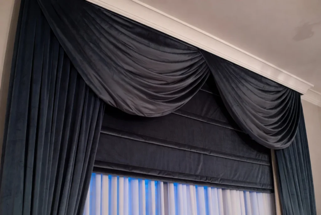Add Heavy Velvet Curtains