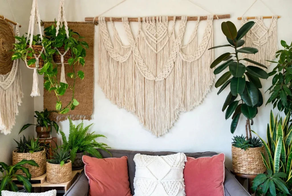 Add Macrame Wall Hangings