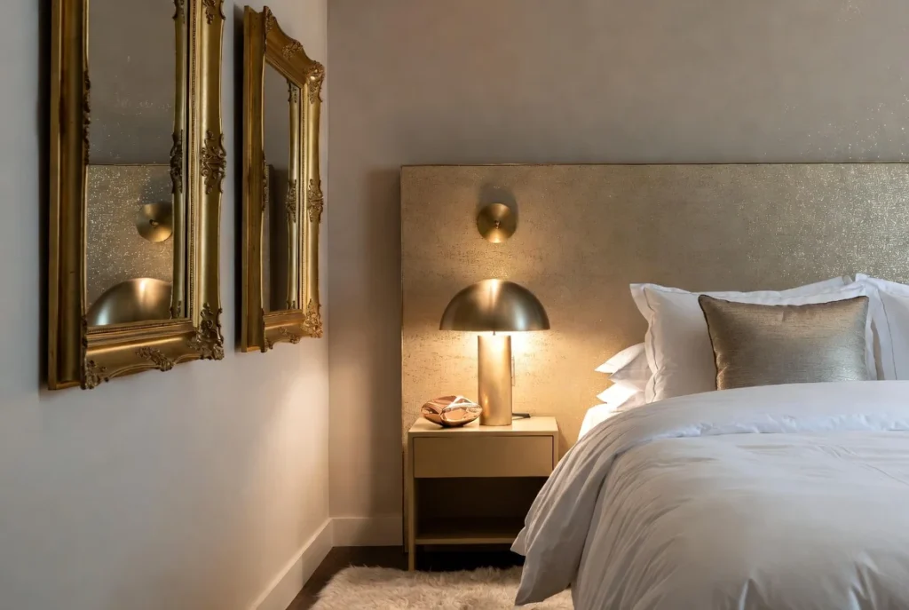 Add Metallic Accents in Gold or Brass