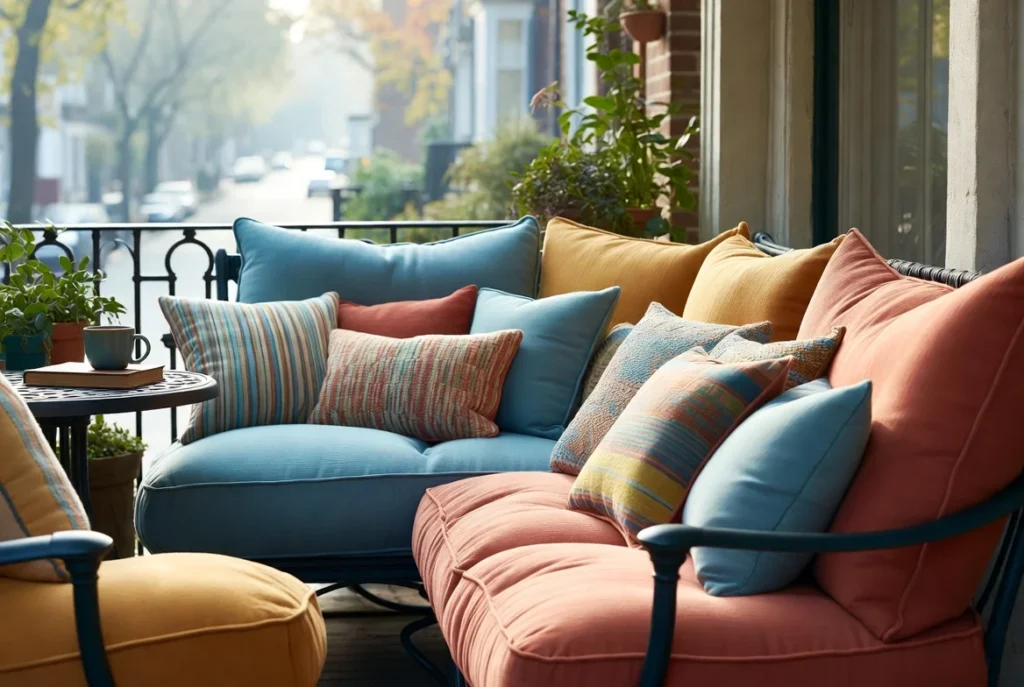 Add Outdoor Cushions and Textiles