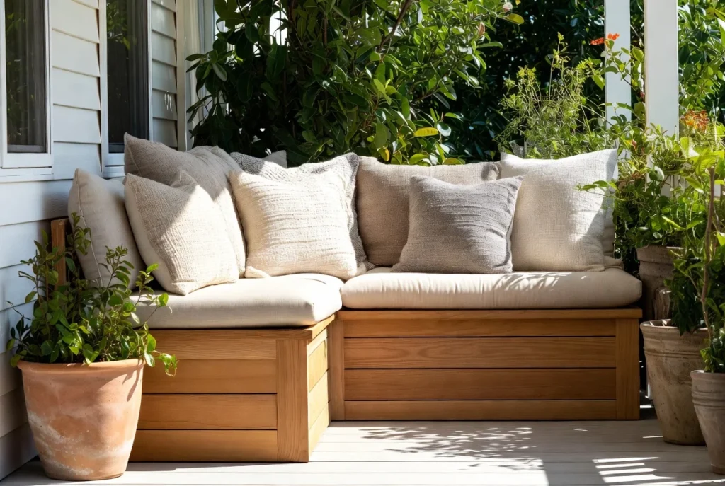 Add Outdoor Storage Benches