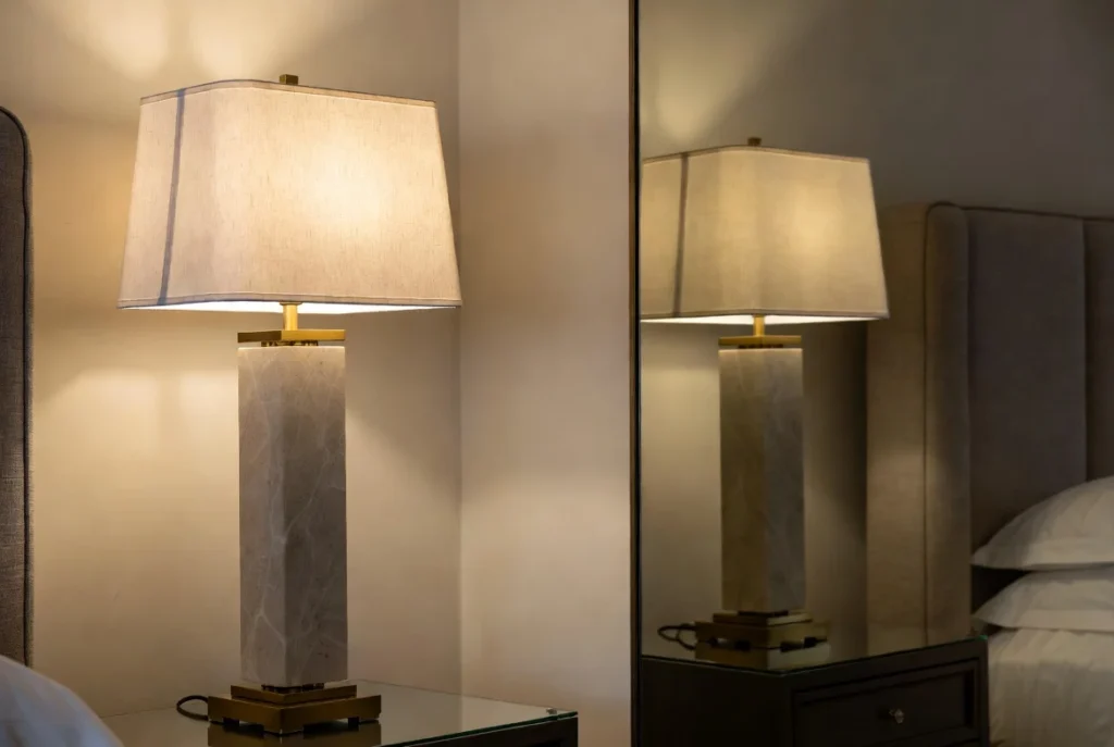 Add Plush Bedside Table Lamps