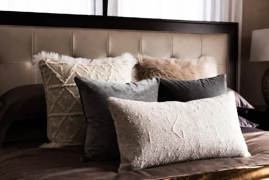 Add Textured Throw Pillows