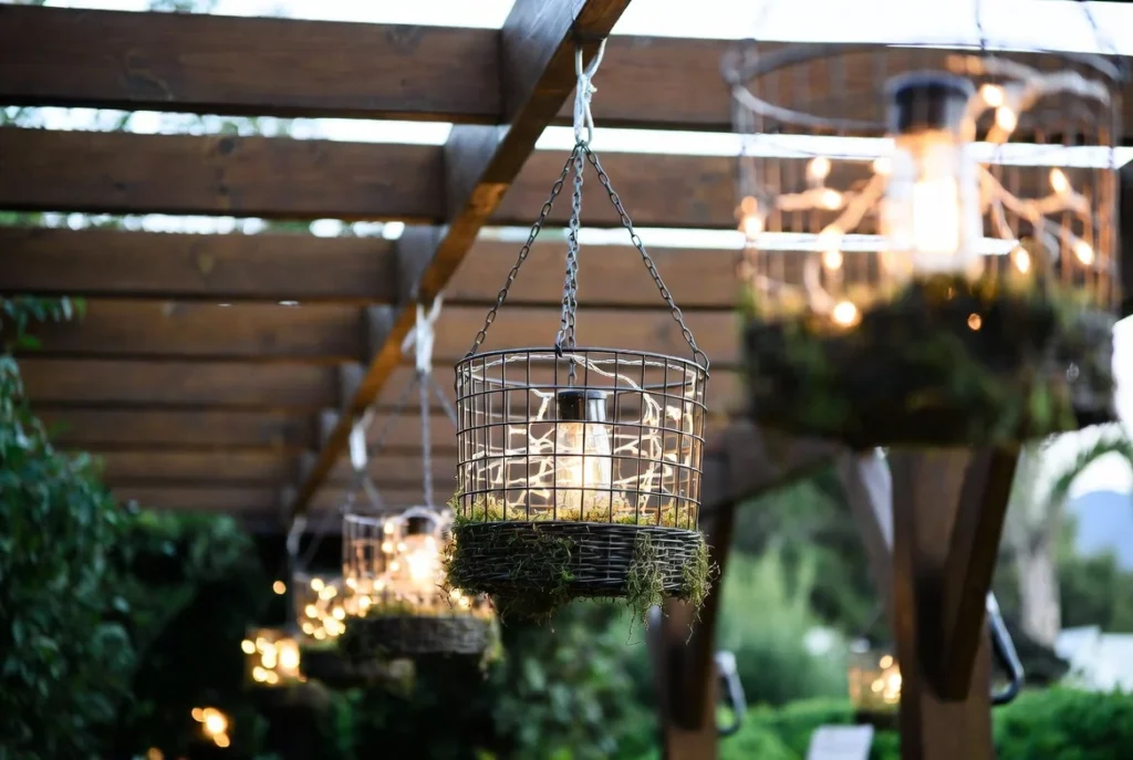 Build Hanging Basket Lamps