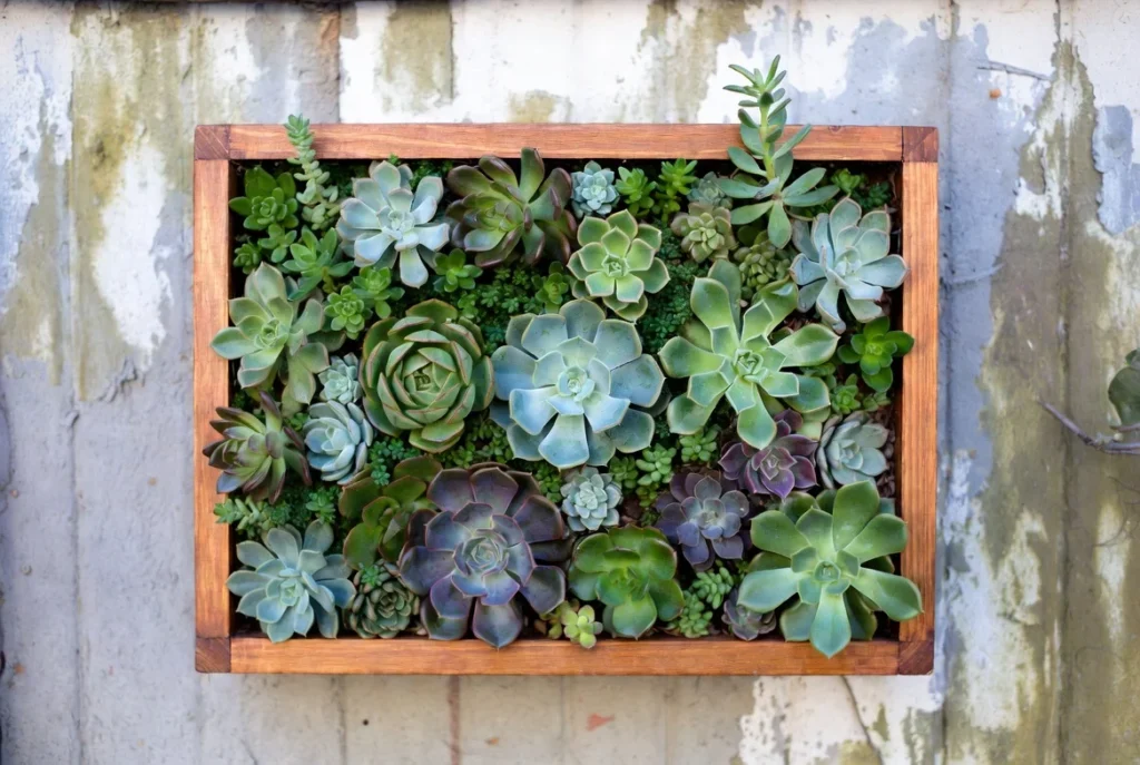 Build Succulent Vertical Garden Frames