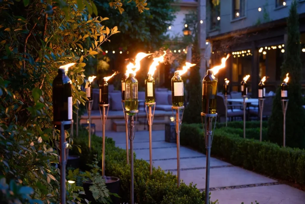 Build Wine Bottle Tiki Torches