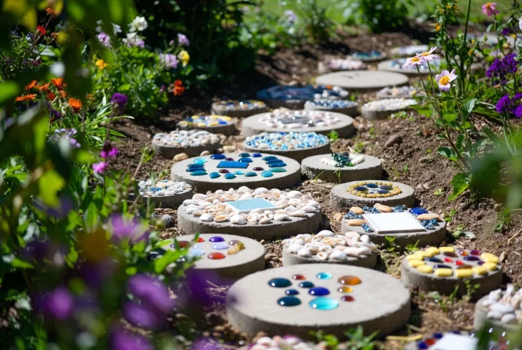 Craft Colorful Stepping Stone Paths