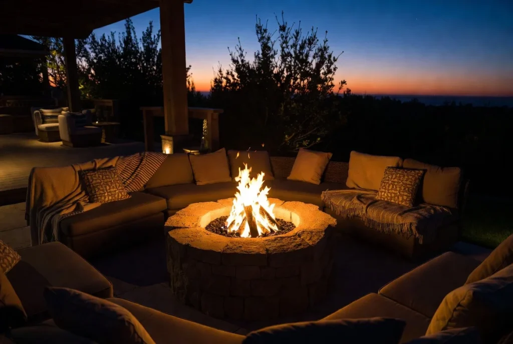 Create a Central Fire Pit Gathering Area