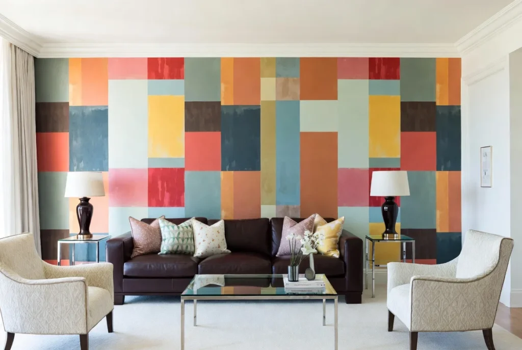 Design With Colorful Wallpaper