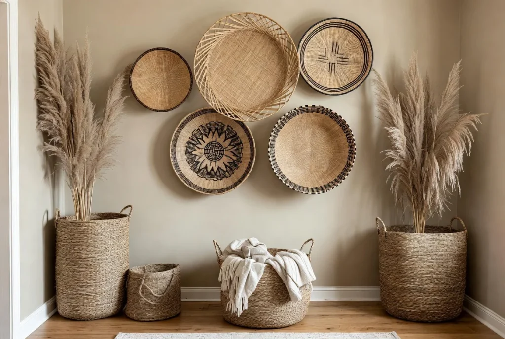 Display Woven Baskets as Décor