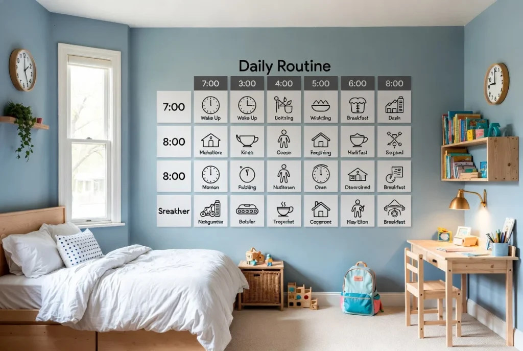 Establish Morning and Evening Routines