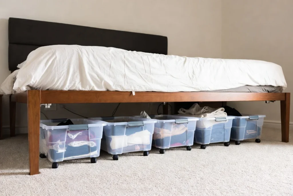 Implement Under-Bed Storage Solutions