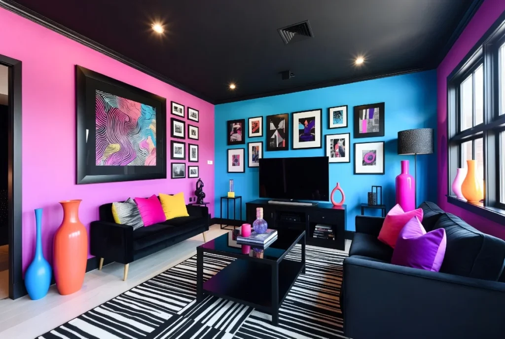 Incorporate Black Accents for Contrast