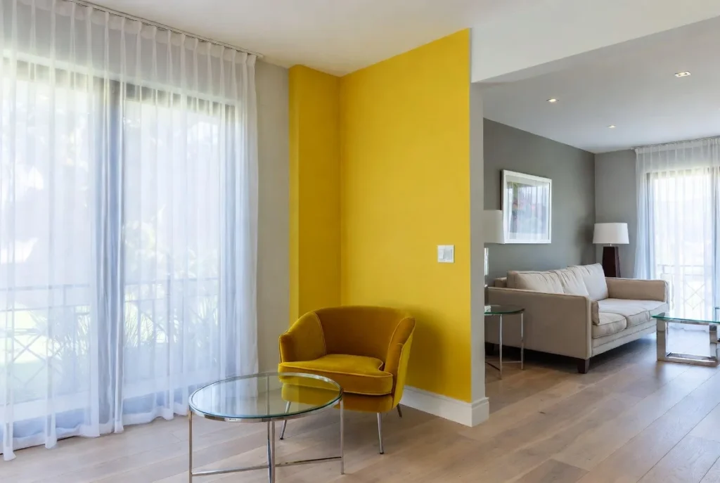 Incorporate Bright Yellow Accents