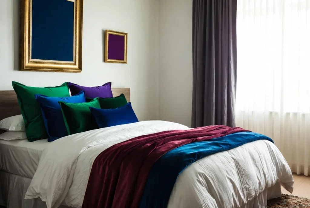 Incorporate Jewel Tone Accent Colors
