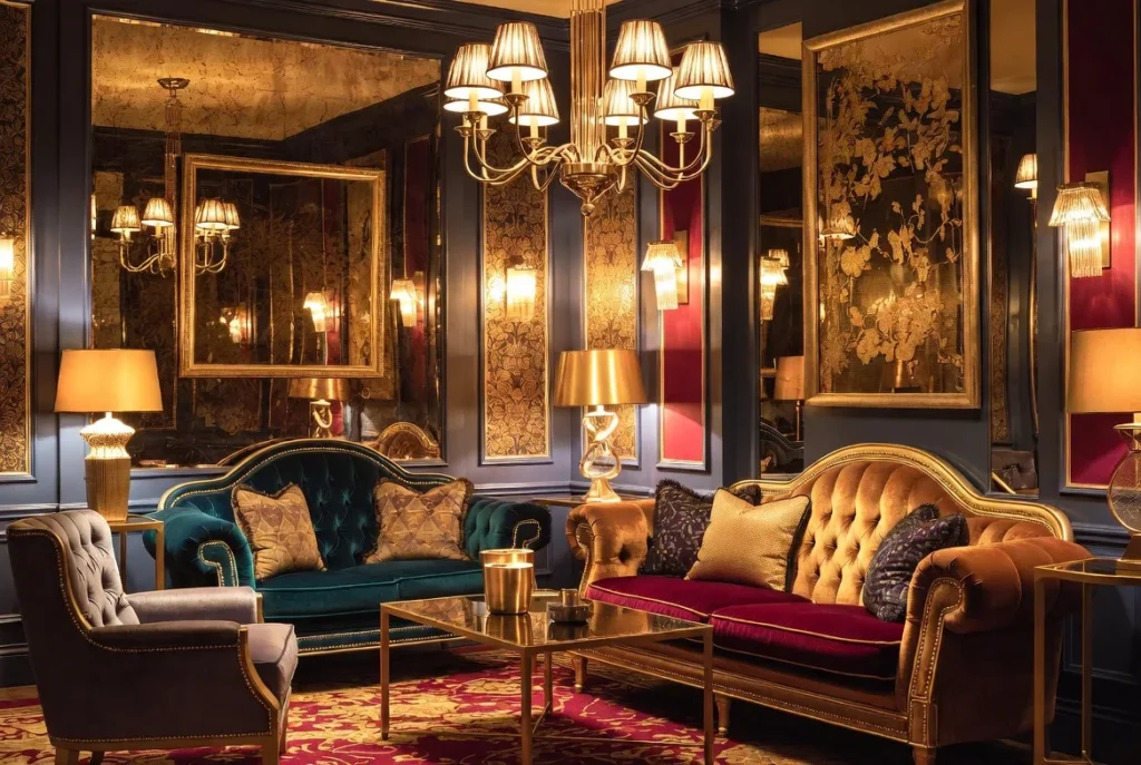 Incorporate Metallic Gold and Brass Accents