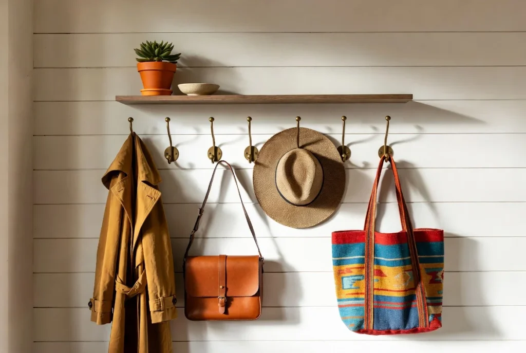 Incorporate Practical Wall Hooks