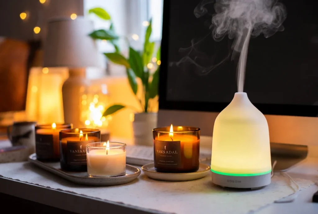 Incorporate Scent Through Candles or Diffusers