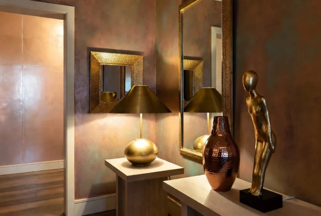 Incorporate Warm Metallic Accents