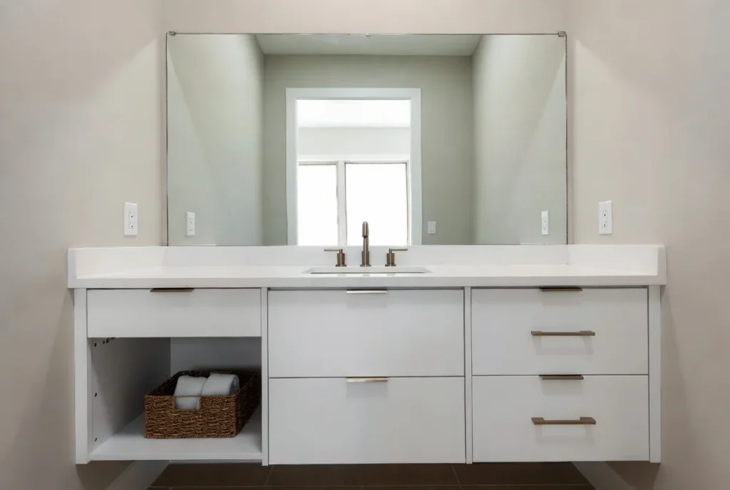 Install a Floating Vanity for Floor Space and Storage