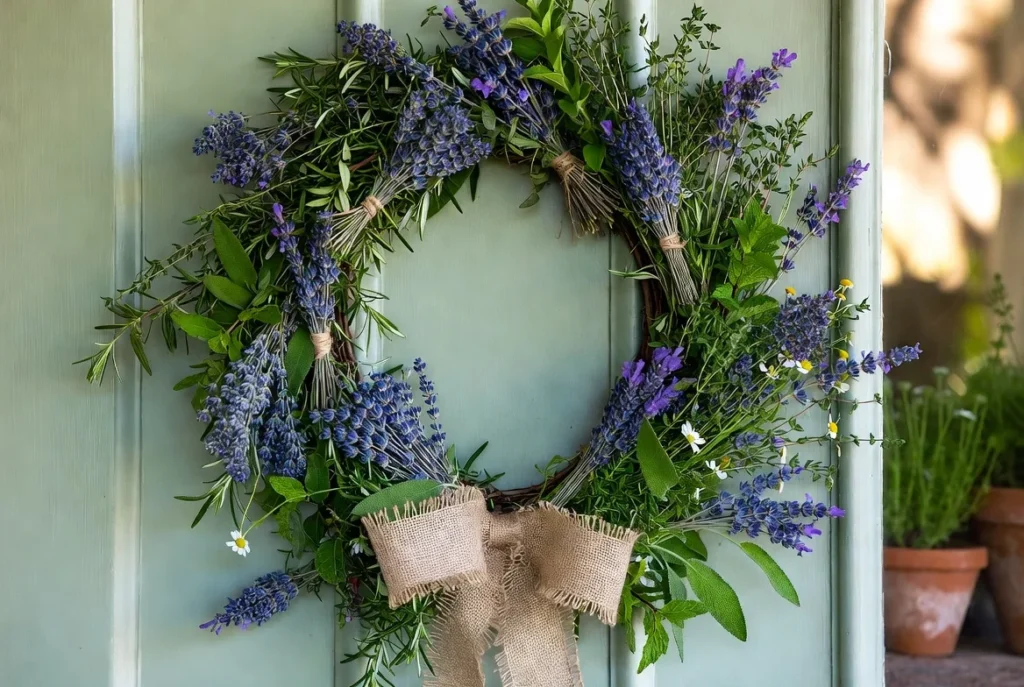 Lavender and Herb Garden Wreath