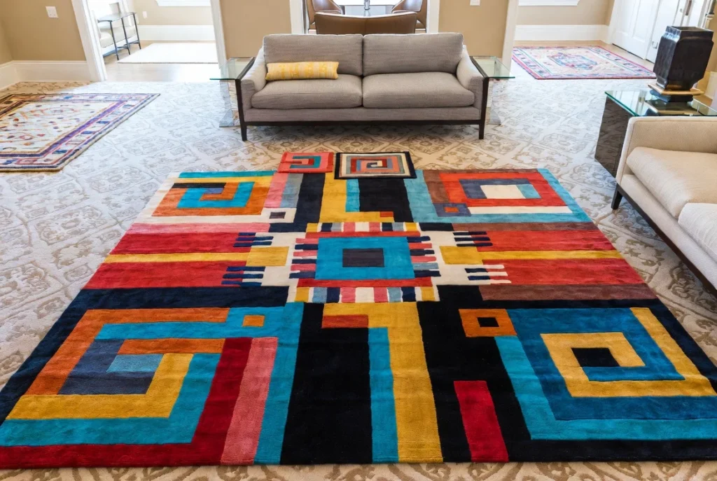 Layer Colorful Area Rugs