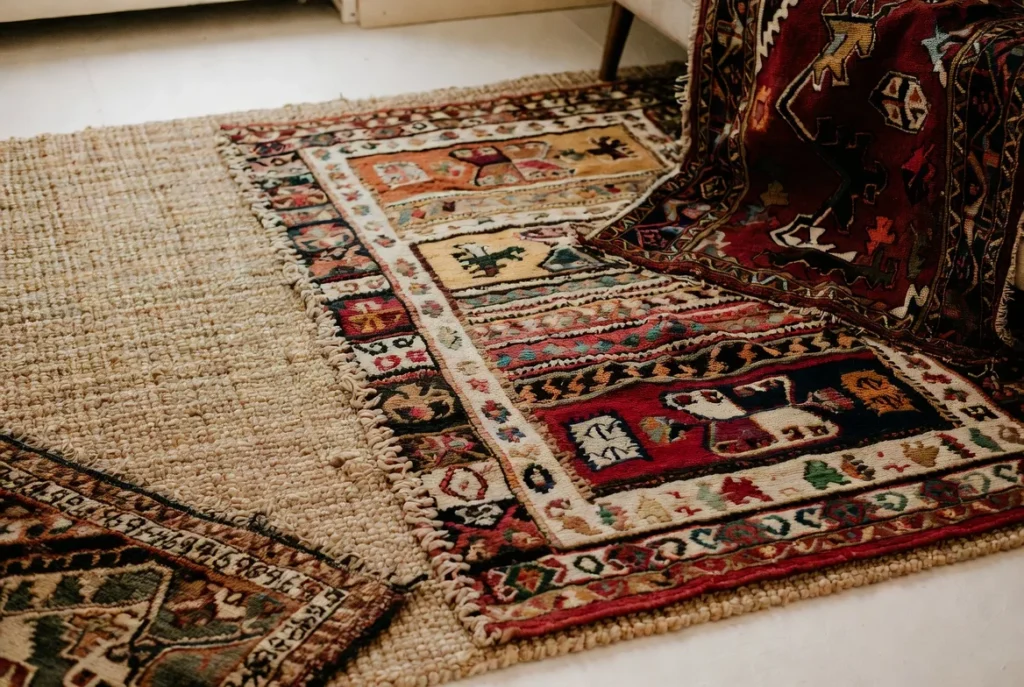 Layer Multiple Textured Rugs