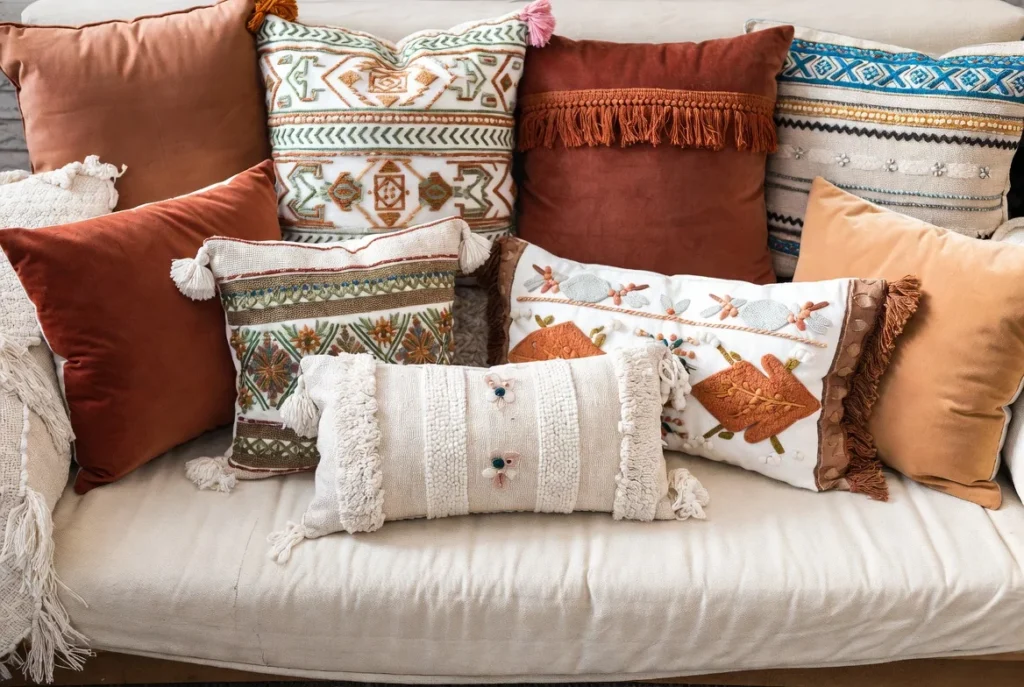 Layer Textured Throw Pillows