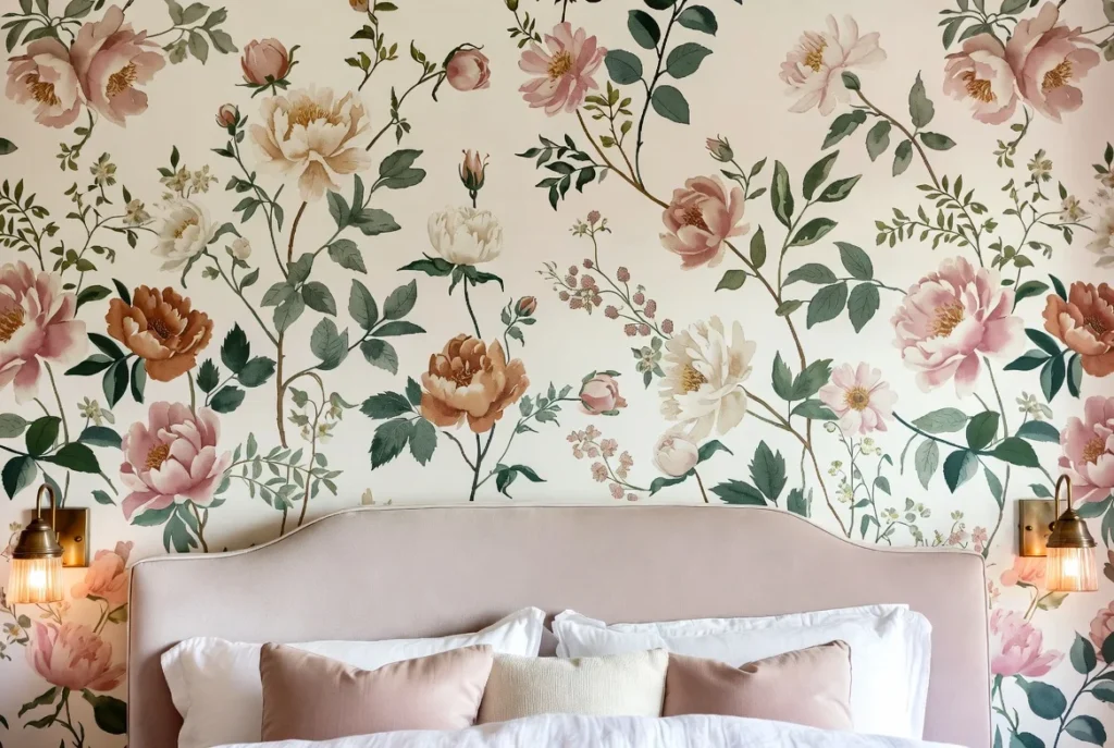 Romantic Floral Wallpaper Designs for a True Boudoir Atmosphere