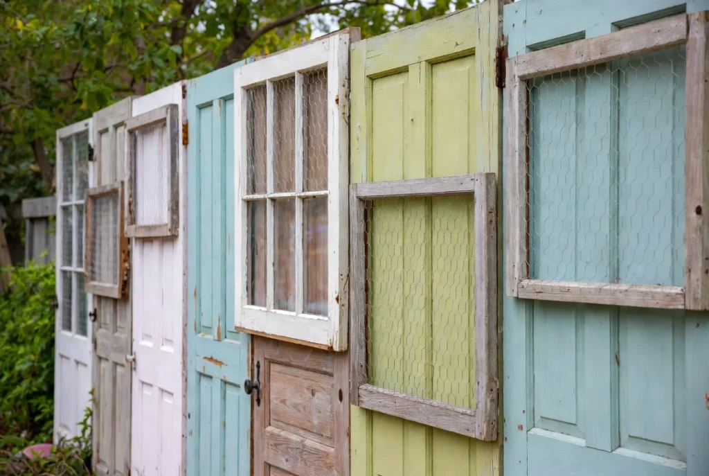Salvaged Materials for Budget DIY Privacy