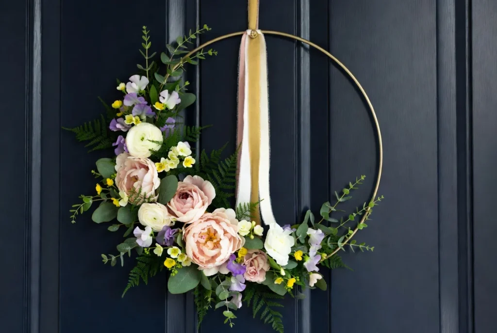 Spring Bloom Hoop Wreath