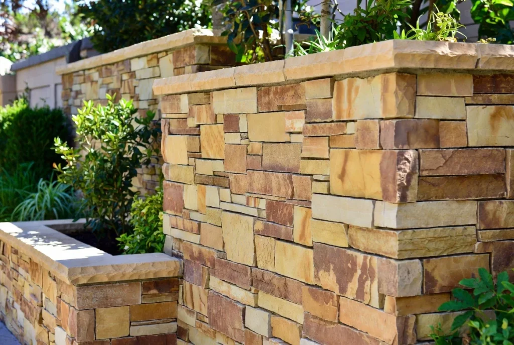 Stone or Brick Masonry Privacy Wall