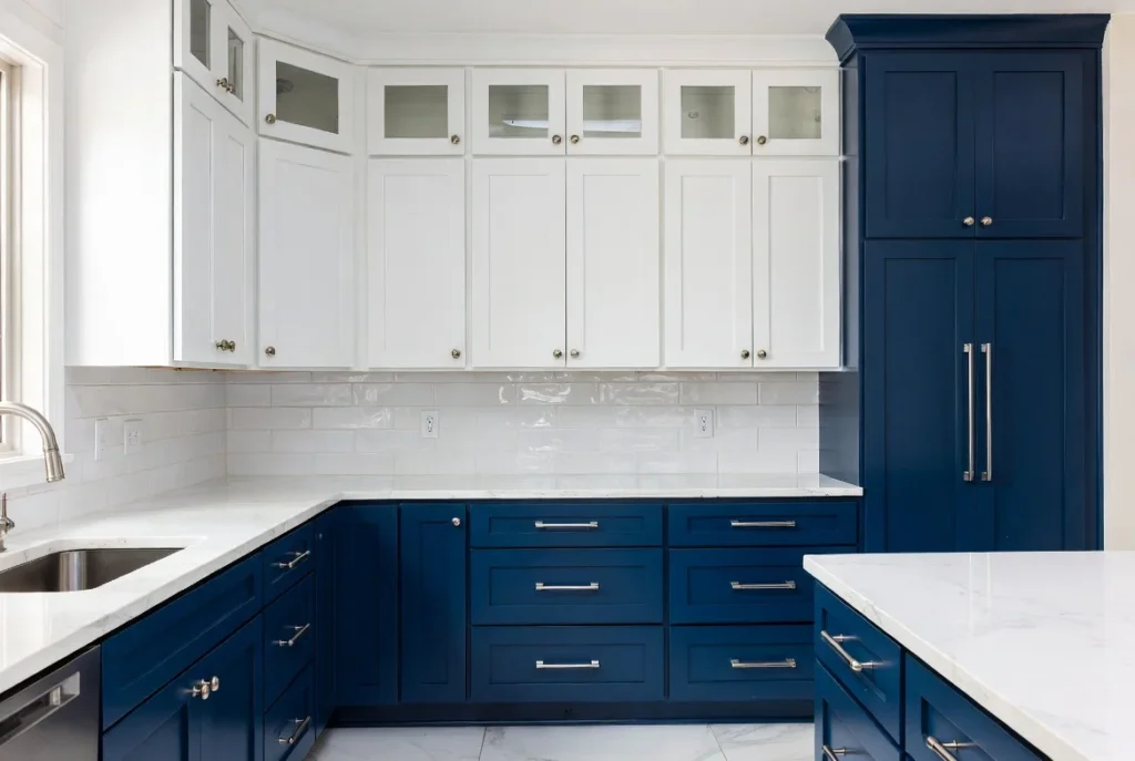 Two-Tone Cabinets for Visual Interest and Dimension