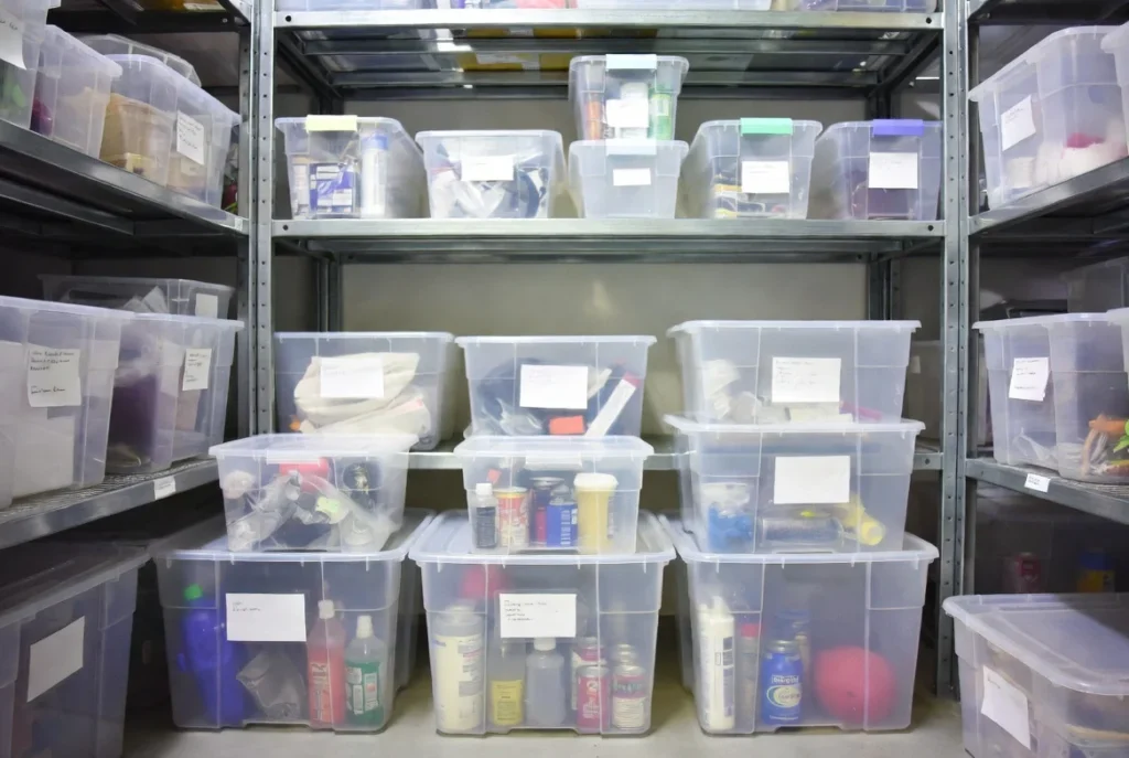 Use Clear Storage Containers