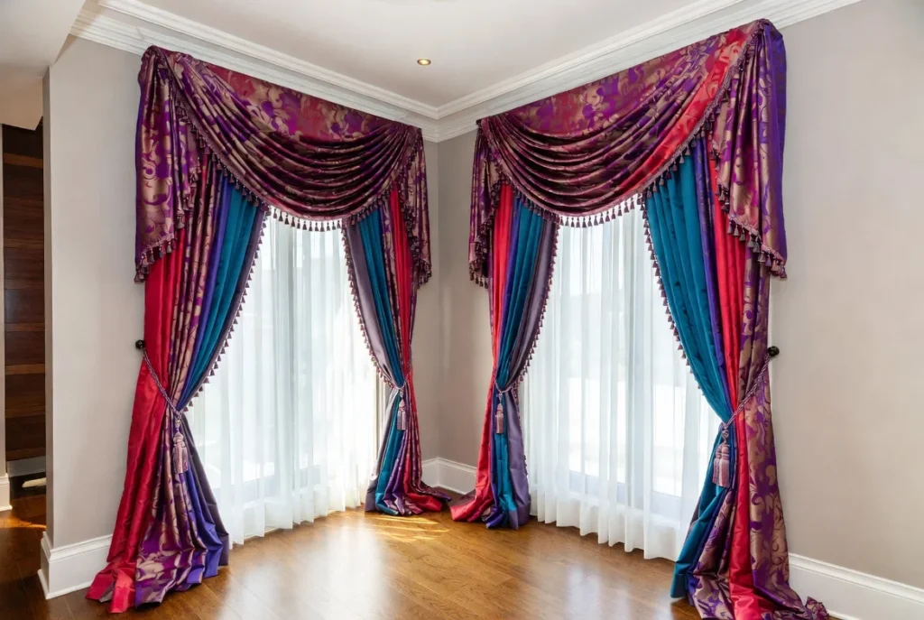 Use Colorful Curtains and Drapes