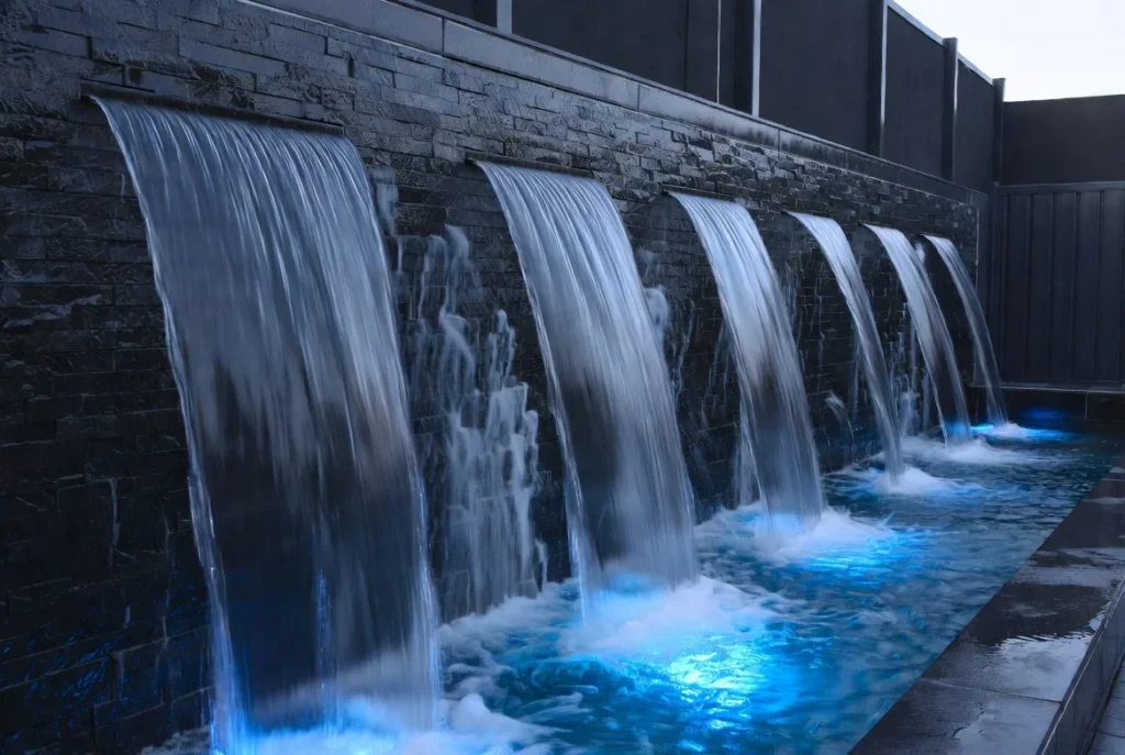 Water Features for Visual and Sound Screening