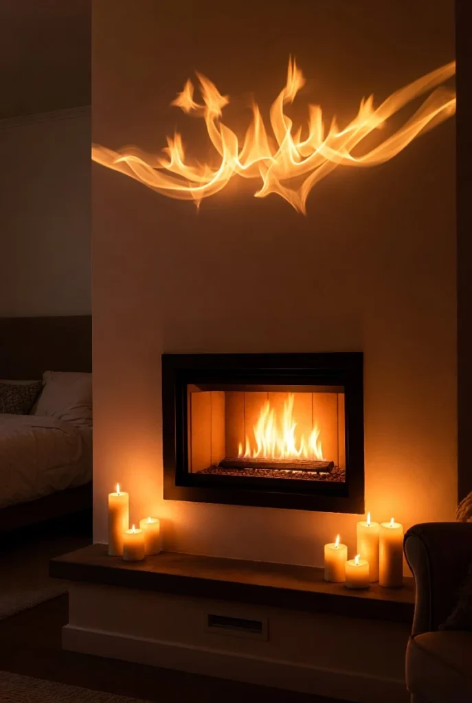 Add a Fireplace or Candles for Warm Ambiance