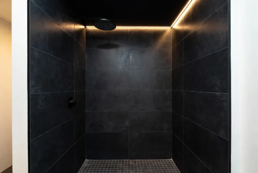 Black Bathroom Tiles for Moody Sophistication