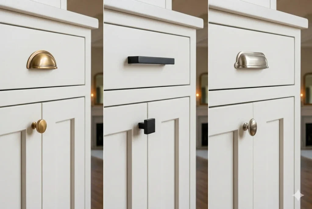 Built-In Cabinet Hardware and Finish Details