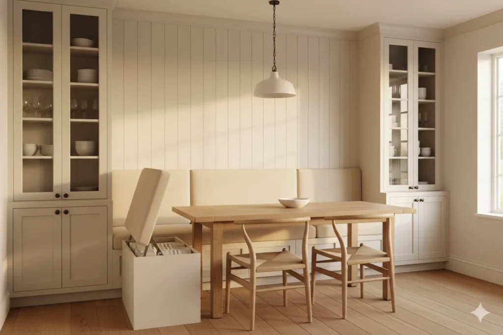 Built-In Cabinets with Integrated Seating