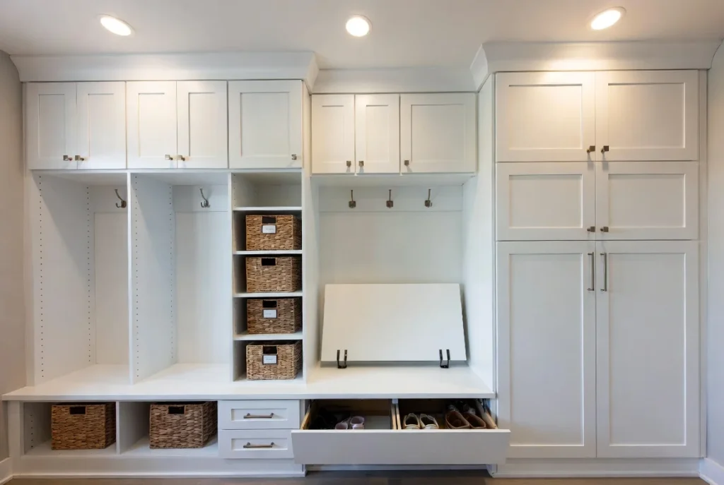 Built-In Storage Solutions That Transform Mudroom Laundry Combos