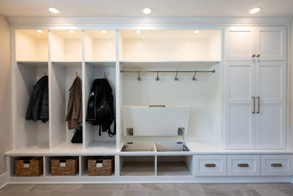 Built-In Storage Solutions for Small Mudrooms